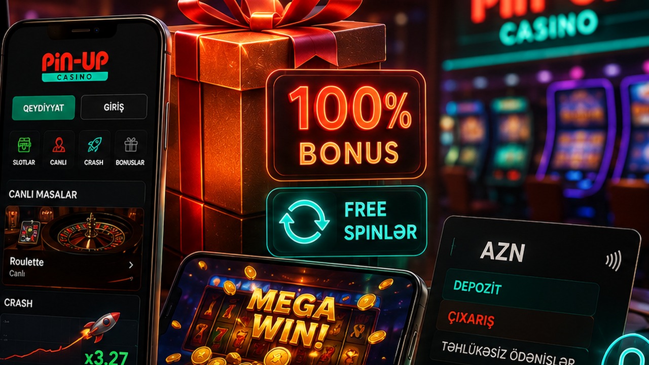 Pin Up casino bonus şərtləri AZN ödənişləri depozit və çıxarış